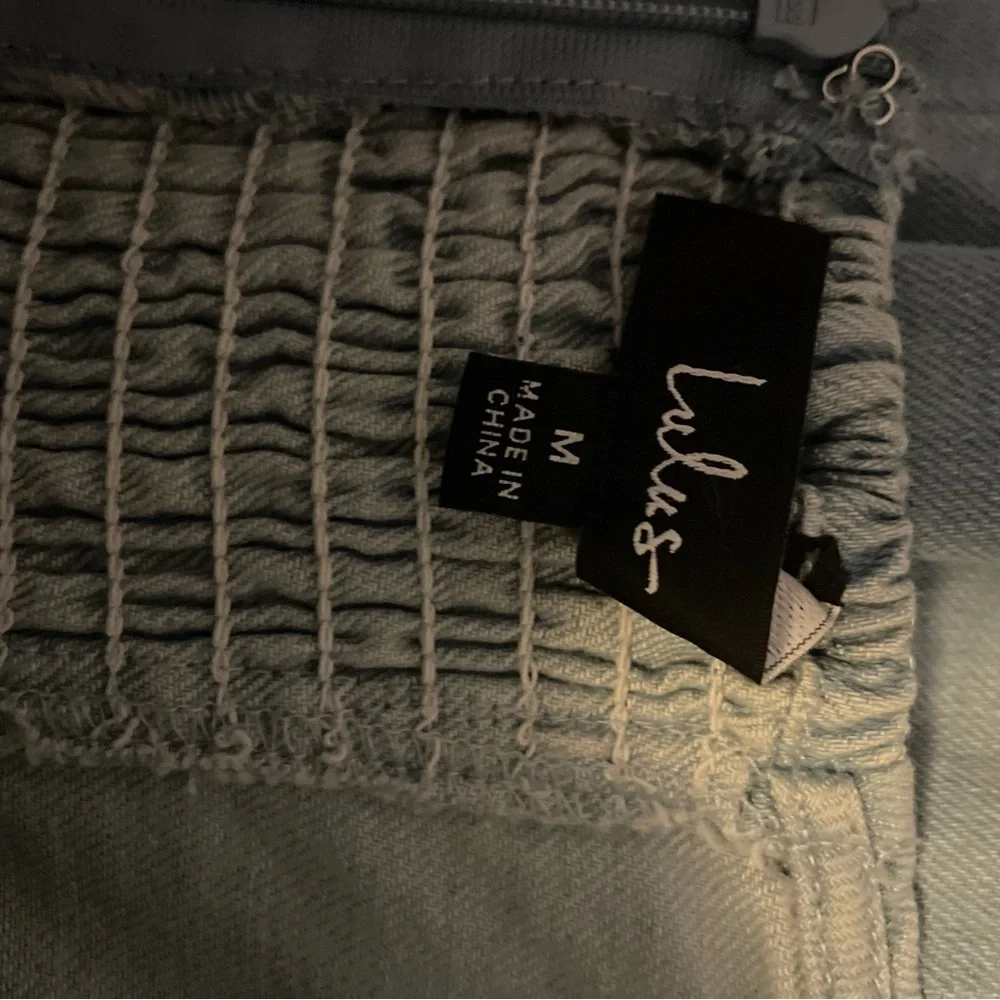 Lulu's Strapless Light Blue Dress - Picture 4 of 4